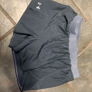 Under Armour Shorts, Gray, Size Small.